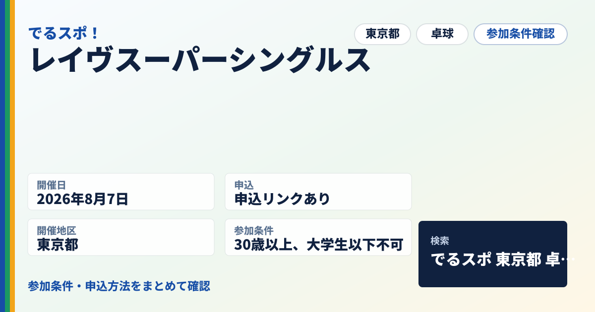 レイヴスーパーシングルス