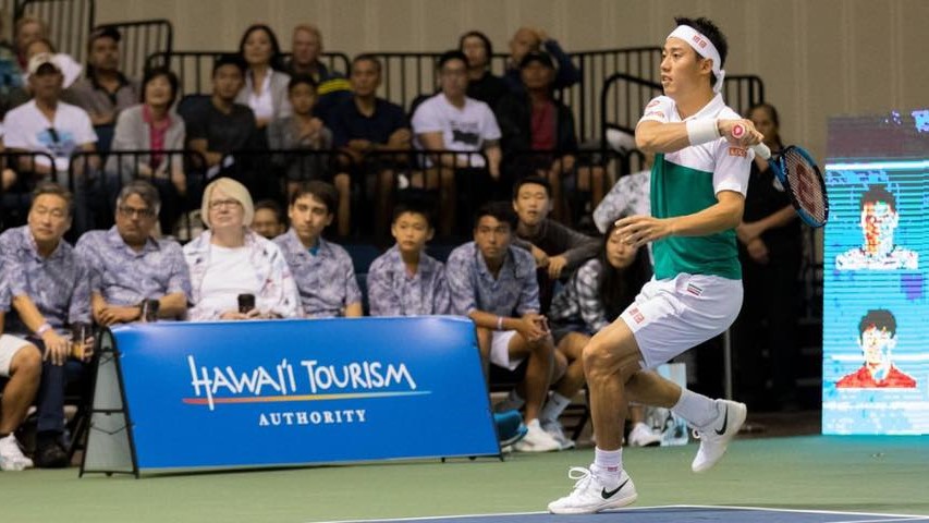 ハワイオープンテニスの錦織選手