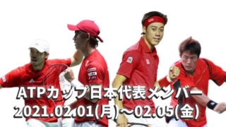 ATPカップ2021日本代表メンバー