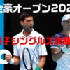 全豪オープンテニス2020男子シングルス決勝戦のD.ティエムvsノバク・ジョコビッチ