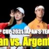【日本代表vsアルゼンチン】第2戦ATPカップ2021の試合予定(開始時刻)、試合結果、テレ