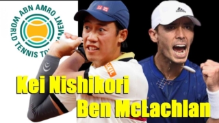 BNアムロ世界テニス・トーナメント2021のダブルス1回戦、錦織圭・マクラクラン勉ペア