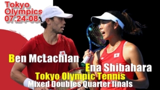 東京五輪テニスMIXダブルス準々決勝進出の錦織圭/柴原瑛菜