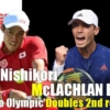 東京五輪テニス男子ダブルス2回戦　錦織圭/マクラクラン勉 ペア