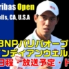 2021 BNPバリパ・オープン(インディアンウェルズ・テニス大会)｜放送予定、日程、トーナメント表(ドロー)、ポイント、ツアー情報