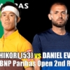 錦織圭vs D.エバンス｜2回戦 2021 BNPパリバオープンの試合日程、放送予定(テレビ・ネット)、ライブ速報、ドロー
