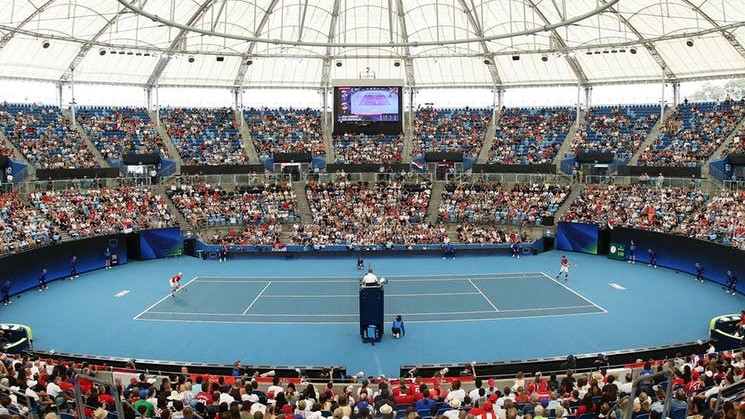 シドニーテニスクラシック会場のKen Rosewall Arena