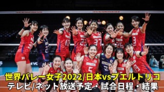 世界バレー女子2022・日本vsプエルトリコ 2次リーグ第3戦