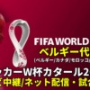 ベルギー代表 ワールドカップ2022のサッカー中継(テレビ放送/ネット配信)・試合予定・スタメン情報・順位表