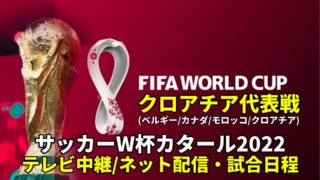 クロアチア代表 ワールドカップ2022のサッカー中継(テレビ放送/ネット配信)・試合予定・スタメン情報・順位表