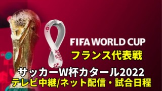 フランス代表 ワールドカップ2022のサッカー中継(テレビ放送/ネット配信)・試合予定・スタメン情報・順位表