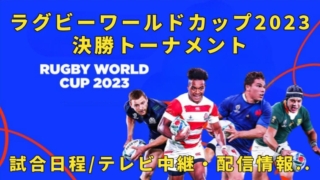 【ラグビーワールドカップ2023】決勝トーナメントの放送予定(ネット配信/テレビ中継)＆試合日時/日程・結果速報