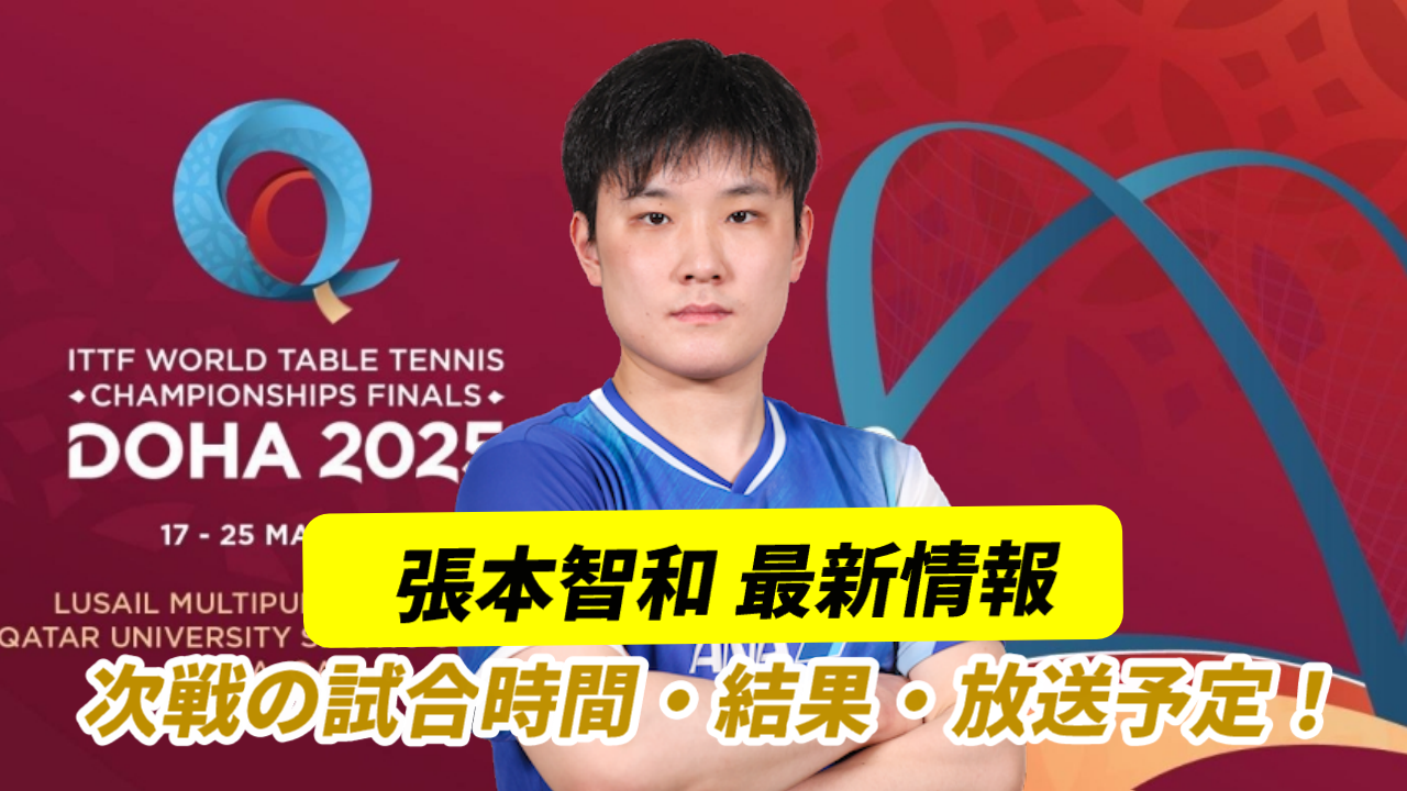 張本智和の世界卓球2025ドーハ大会