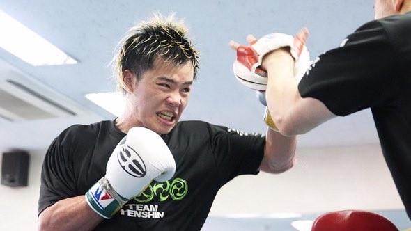 那須川天心 公開練習の様子