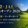 資生堂・JAL レディスオープン 2026 リーダーボード・結果速報