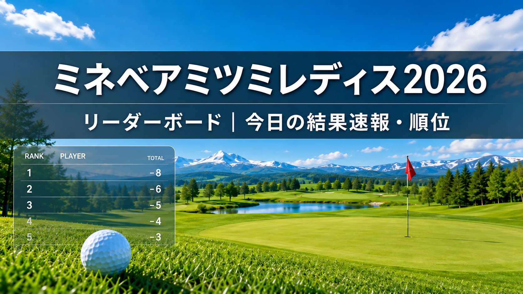 ミネベアミツミレディス2026 リーダーボード 今日の結果速報・順位
