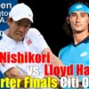 【錦織圭 vs L.ハリス】準々決勝 2021シティ・オープンの試合日程、放送予定(テレビ・