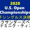 【A.ズベレフvs D.ティエム】男子シングルス決勝戦 2020全米オープンのテレビ放送・試