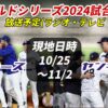 【ドジャース×ヤンキース】2024ワールドシリーズ試合日程と放送予定(ラジオ中継・テレ