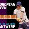 【錦織圭vs P.アンドゥハル】1回戦 2020アントワープヨーロピアンオープンのテレビ放