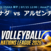 VNL2026大阪大会 カナダ vs アルゼンチン
