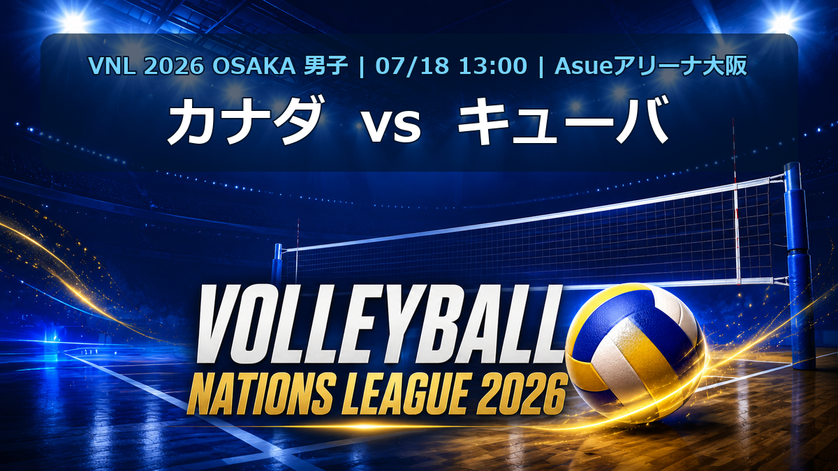 VNL2026大阪大会 カナダ vs キューバ